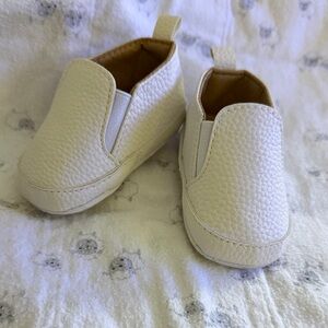 Chic Cream Baby Slip-On Shoes